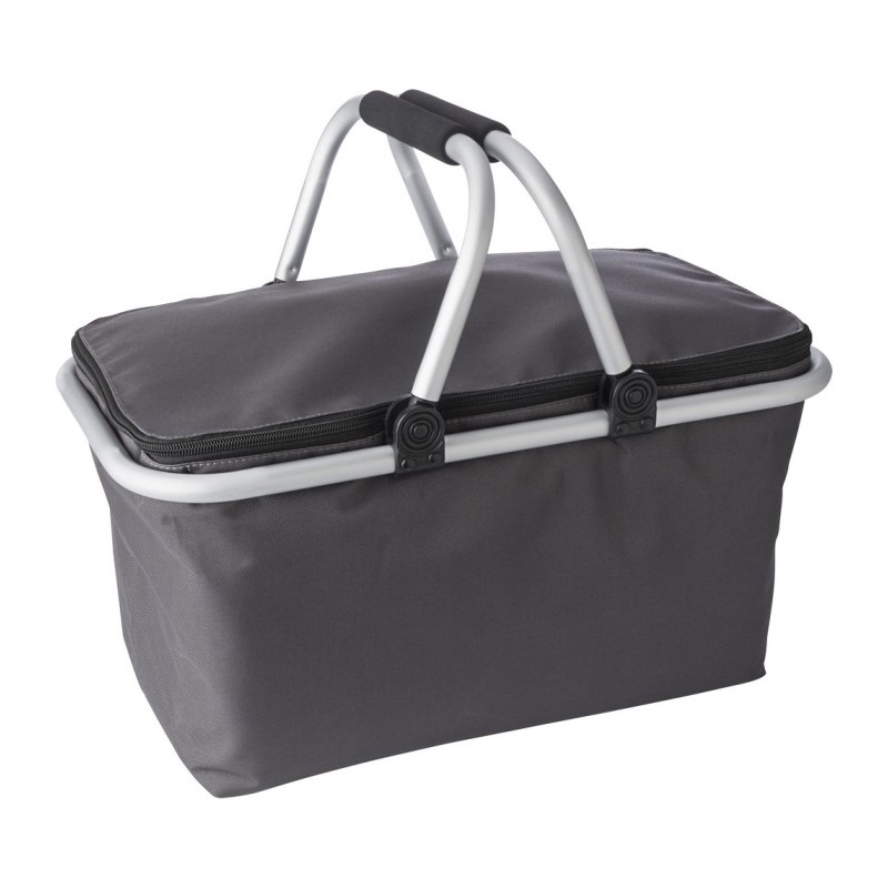 Einkaufskorb, faltbar,  Kühltasche - Grau