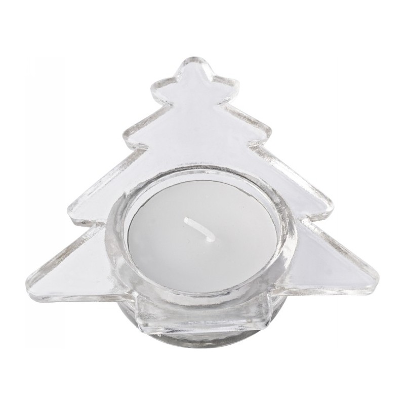 Kerzenhalter "Weihnachtsbaum" - Rot