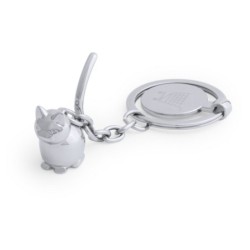 Schlüsselanhänger "Tier", Einkaufswagenchip - Chrome