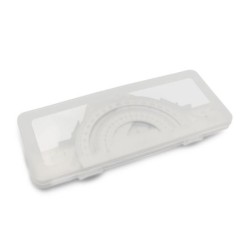 Schulset, Lineal, 2 Winkelmaße und Winkelmesser | Kaulana - Grau