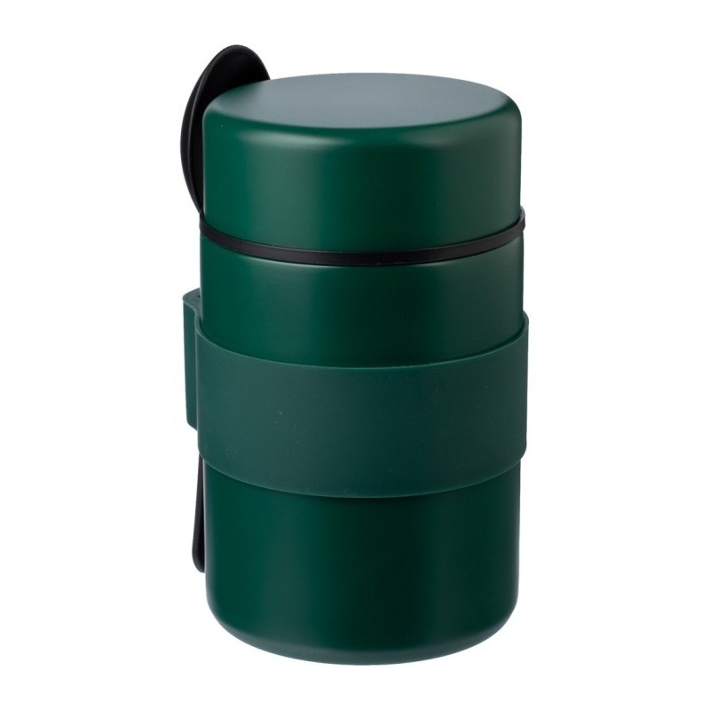 Lebensmittelbehälter 460 ml mit Löffel - Grün