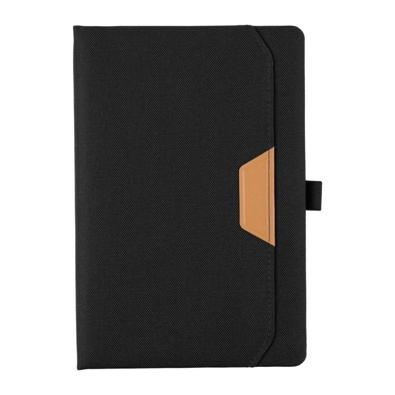 Notizbuch ca. A5 RPET - Schwarz