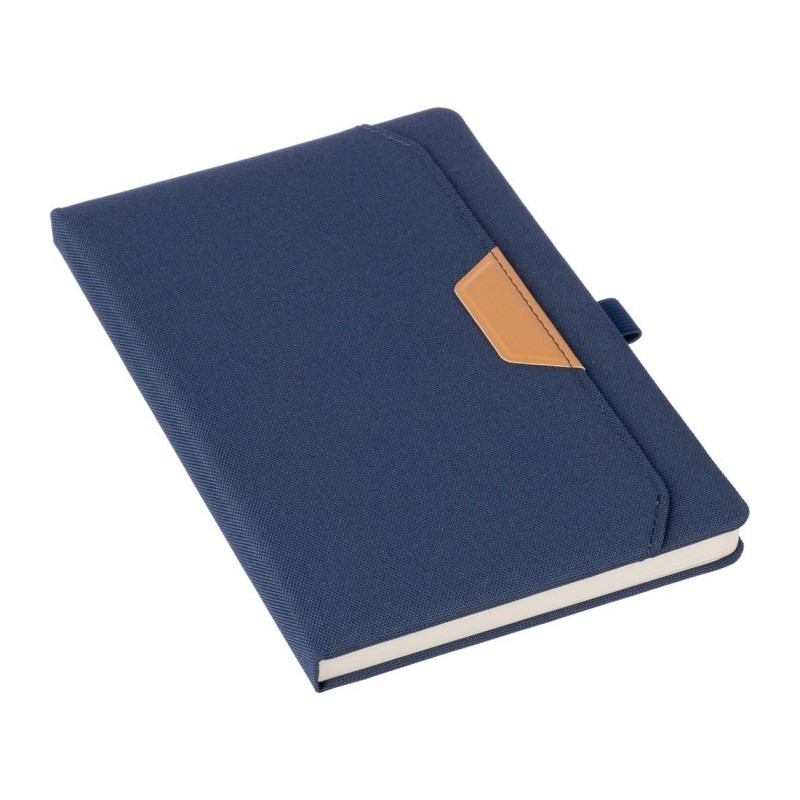 Notizbuch ca. A5 RPET - Dunkelblau