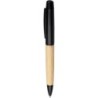Kugelschreiber mit Bambuselementen - Schwarz