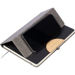 Notizbuch ca. A5 RPET - Schwarz