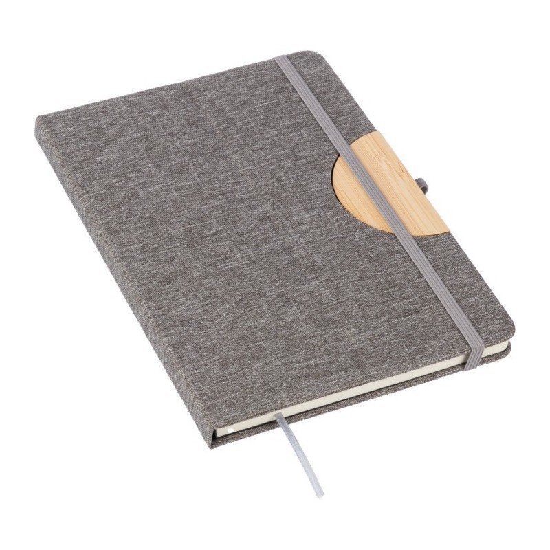 Notizbuch ca. A5 RPET - Grau