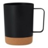 Becher 400 ml mit Korkdetail - Schwarz