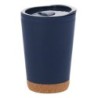 Thermobecher 260 ml mit Korkdetail - Dunkelblau