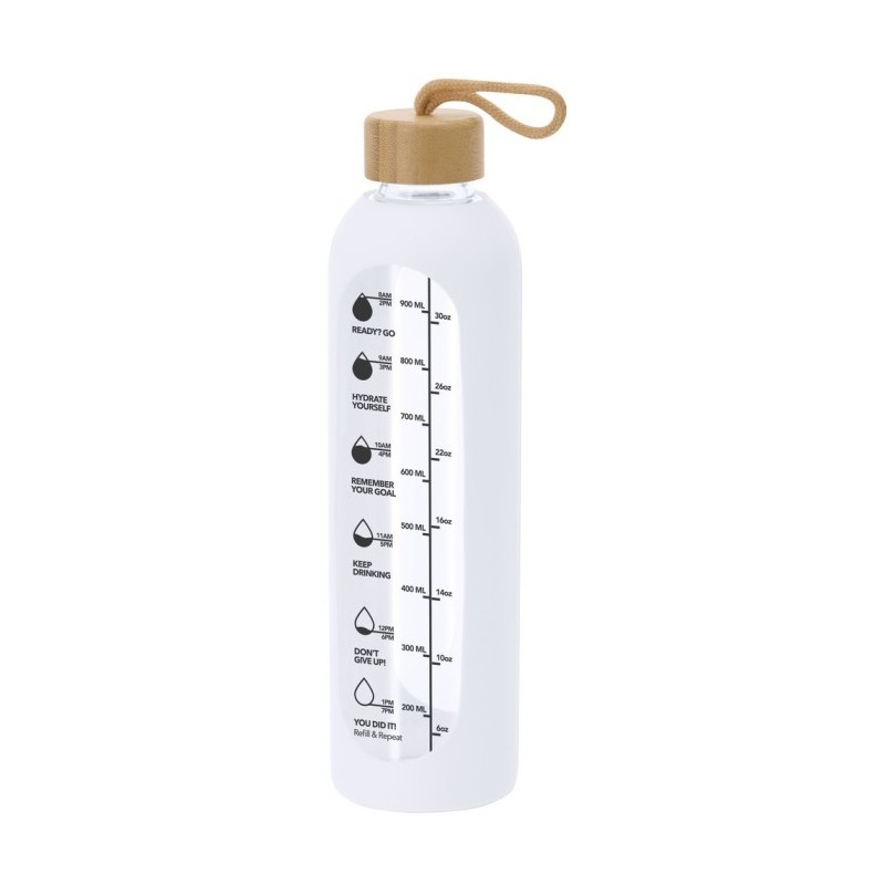 Glasflasche 1000 ml - Weiß