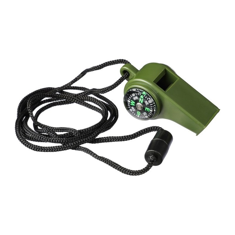 Pfeife mit Kompass und Thermometer - Grün