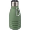 Faltbare Sportflasche 550 ml mit Karabiner - Grün