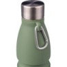 Faltbare Sportflasche 550 ml mit Karabiner - Grün