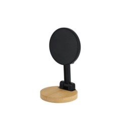 Magnetischer Handyhalter aus Bambus - Schwarz