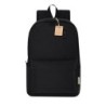 Laptop-Rucksack aus recycelter Baumwolle 15“ - Schwarz