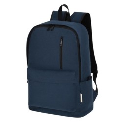 Laptop-Rucksack aus recycelter Baumwolle 15“ - Dunkelblau