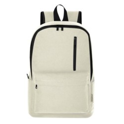 Laptop-Rucksack aus recycelter Baumwolle 15“ - Beige