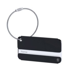 Kofferanhänger aus recyceltem Aluminium - Schwarz