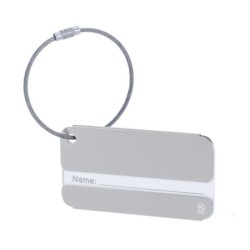 Kofferanhänger aus recyceltem Aluminium - Silber