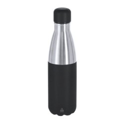 Thermoflasche aus recyceltem Edelstahl 550 ml - Schwarz