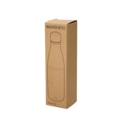 Thermoflasche aus recyceltem Edelstahl 550 ml - Schwarz