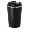 Thermobecher aus recyceltem Edelstahl 350 ml - Schwarz