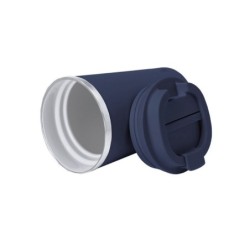 Thermobecher aus recyceltem Edelstahl 350 ml - Dunkelblau