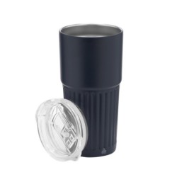 Thermobecher aus recyceltem Edelstahl 600 ml - Dunkelblau