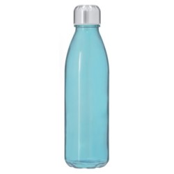 Sportflasche aus recyceltem Glas 650 ml - Blau