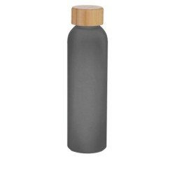 Sportflasche aus recyceltem Glas 500 ml - Schwarz