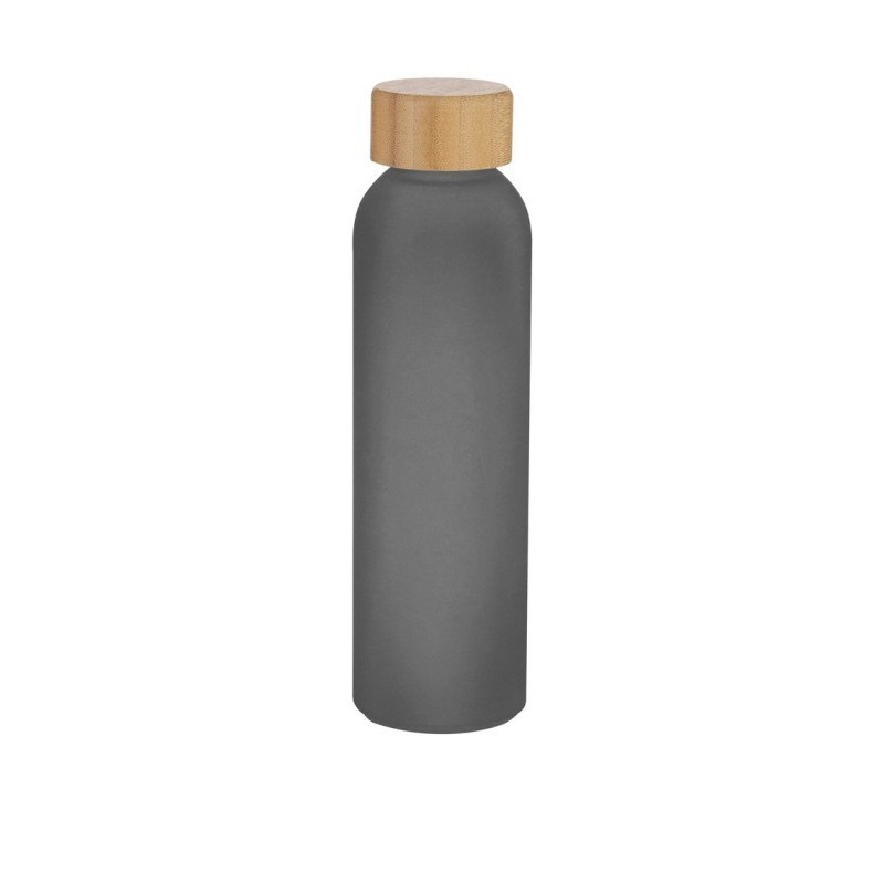 Sportflasche aus recyceltem Glas 500 ml - Schwarz