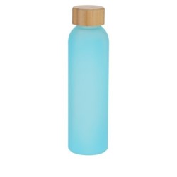 Sportflasche aus recyceltem Glas 500 ml - Blau