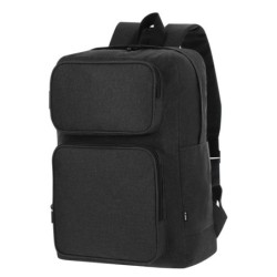 RPET Laptop-Rucksack 15“ - Schwarz