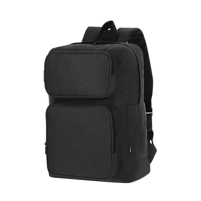 RPET Laptop-Rucksack 15“ - Schwarz