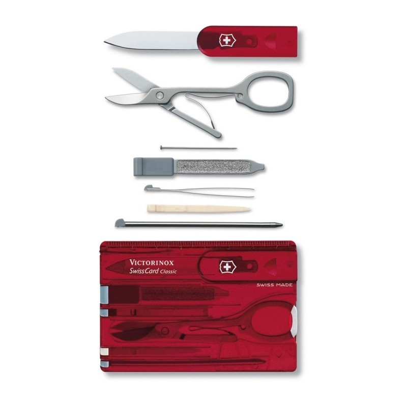 Multifunktionswerkzeug Victorinox SwissCard Classic - Rot