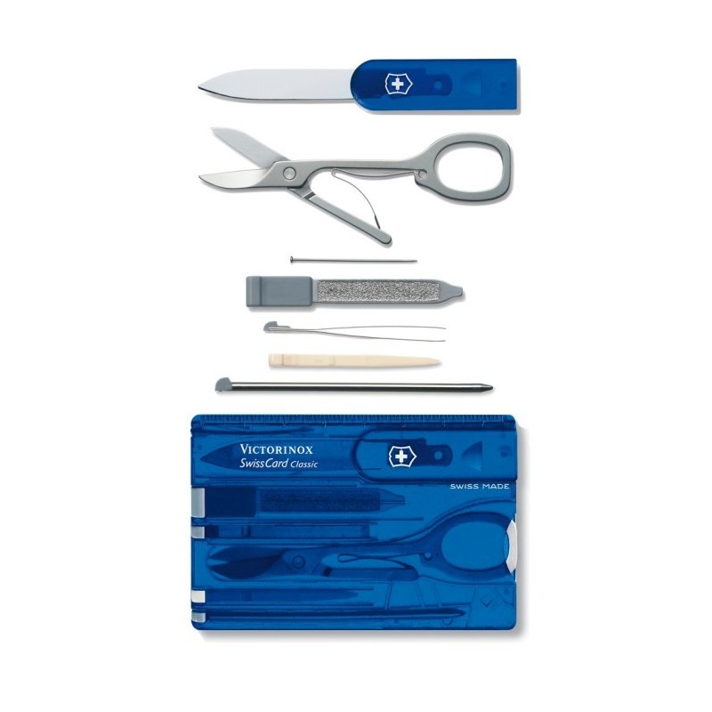 Multifunktionswerkzeug Victorinox SwissCard Classic - Blau