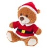 Teddybär mit Weihnachtsmann-Kleidung - Santi - Braun