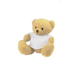 Teddybär mit T-Shirt - Nicky Honey - Hellbraun