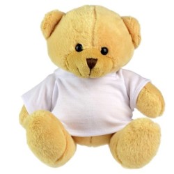 Teddybär mit T-Shirt - Nicky Honey - Hellbraun