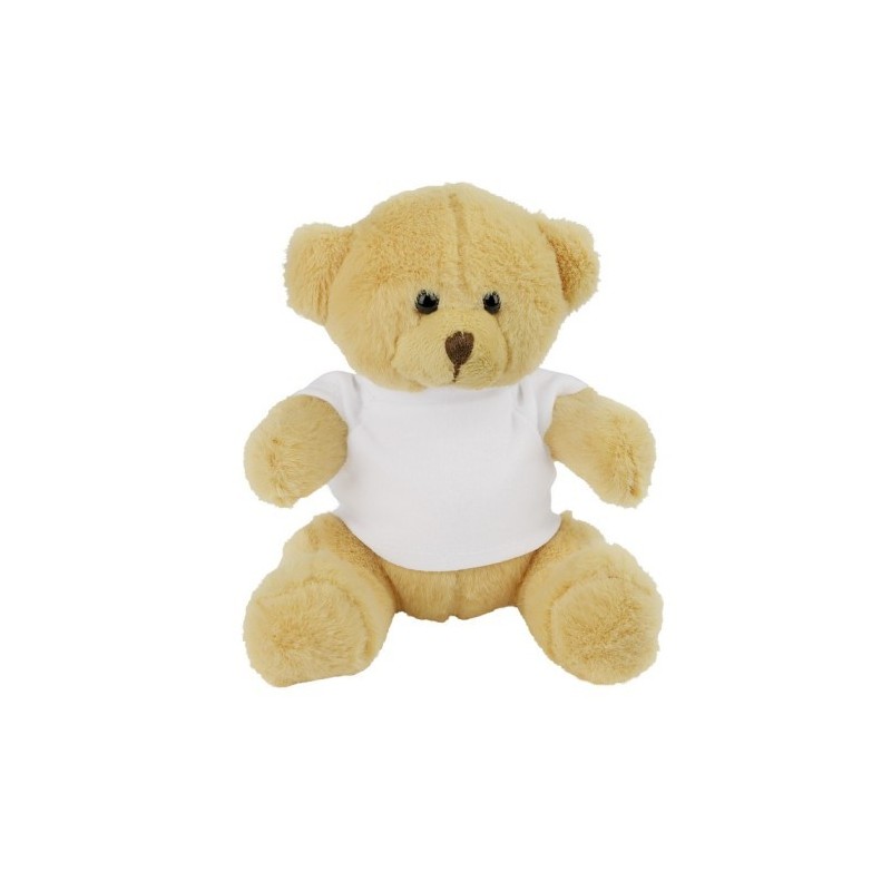 Teddybär mit T-Shirt - Nicky Honey Junior - Hellbraun
