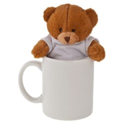Teddybär mit T-Shirt - Nicky Brown Junior - Braun