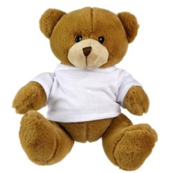 Teddybär mit T-Shirt - Nicky Brown Junior - Braun
