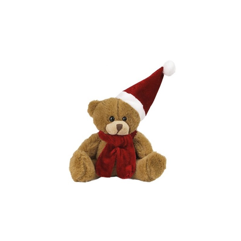 Weihnachts-Teddybär mit Mütze und Schal - Nathan Brown - Braun