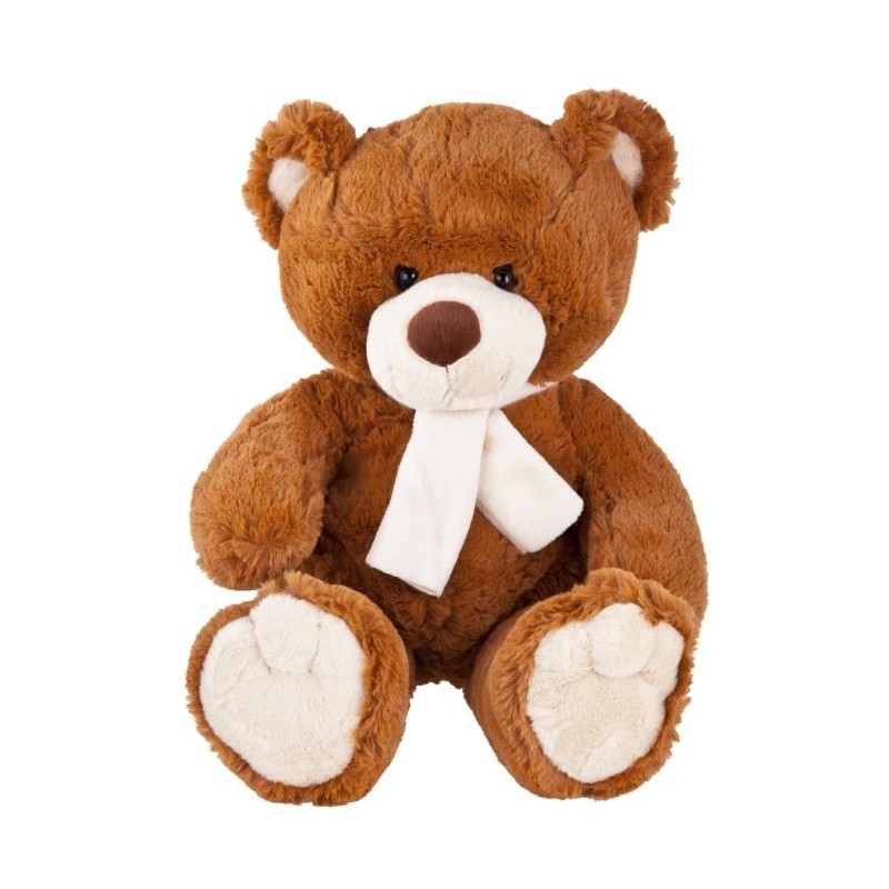 Teddybär mit Schal - Monty Brown - Braun