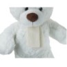 Teddybär mit Schal - Monty White - Weiß