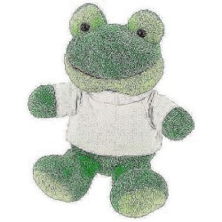 Frosch mit T-Shirt - Elena - Grün