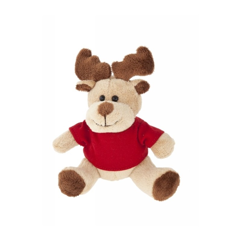 Rentier mit T-Shirt - Comet Red - Hellbraun