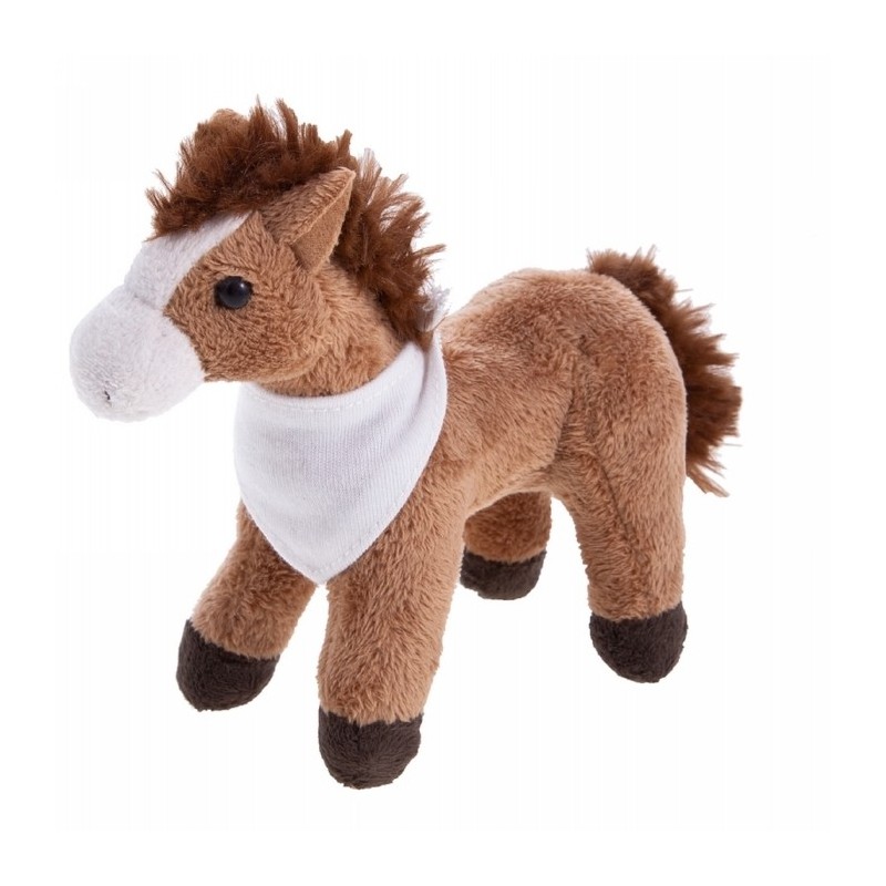 Plüschpferd mit Halstuch - Deacon - Braun