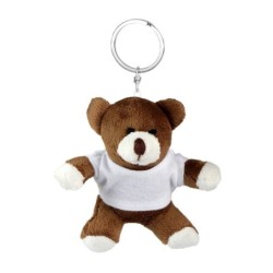 Teddybär mit T-Shirt, Schlüsselanhänger - Larry Brown - Braun