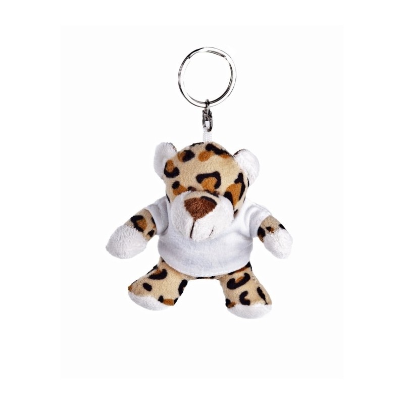 Panter mit T-Shirt, Schlüsselanhänger - Toby - Hellbraun