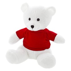 Teddybär mit T-Shirt - Forrest White - Weiß